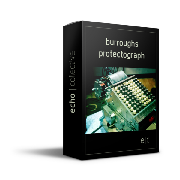 burroughs protectograph-product box